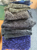 All the Lace - purples, grey, indigo, blue -  Tocca John Kaldor lace bundle  1.30kg