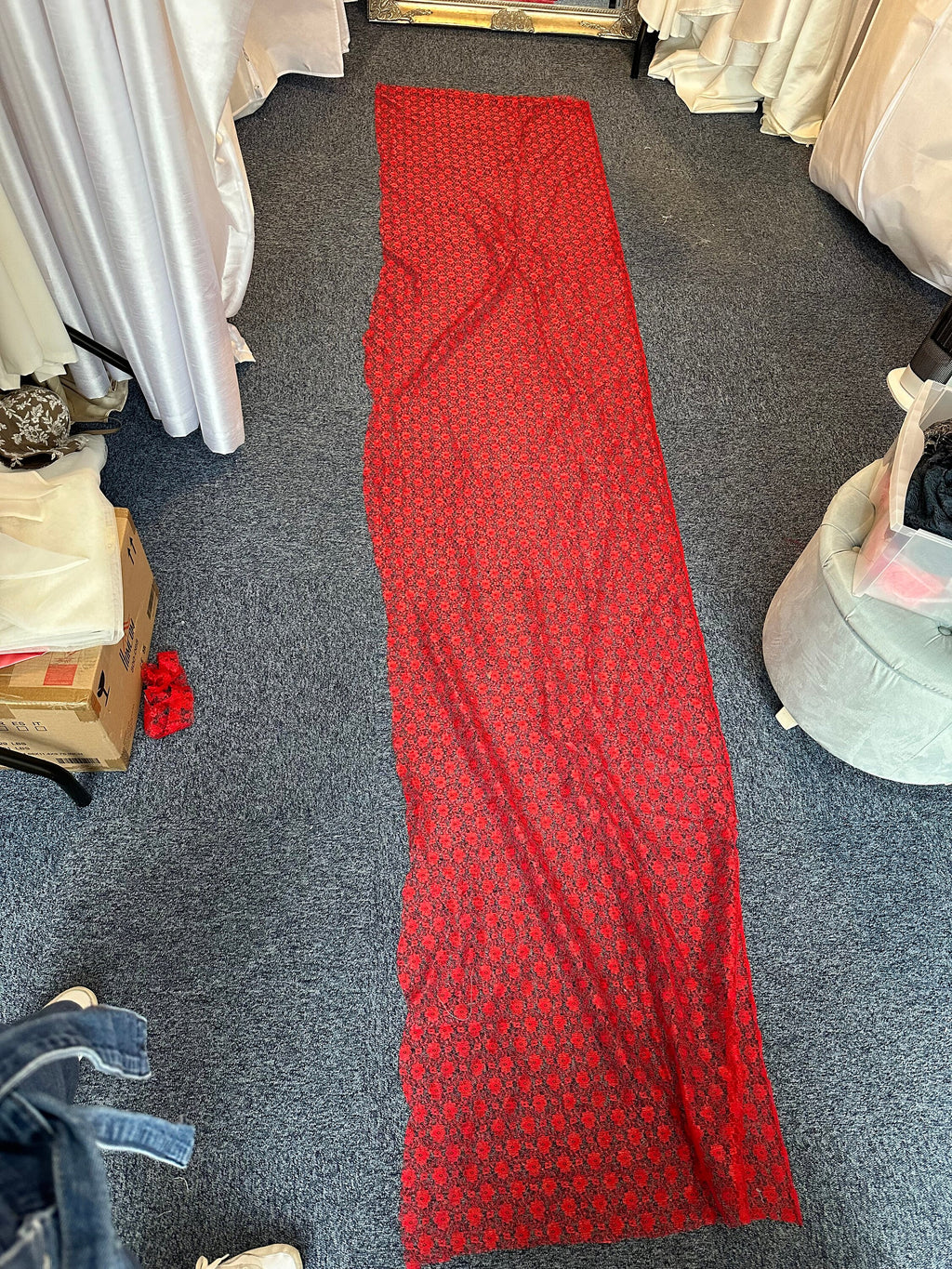 All the Lace - Reds, mauve  -  Guipure by lace bundle 1.15kg