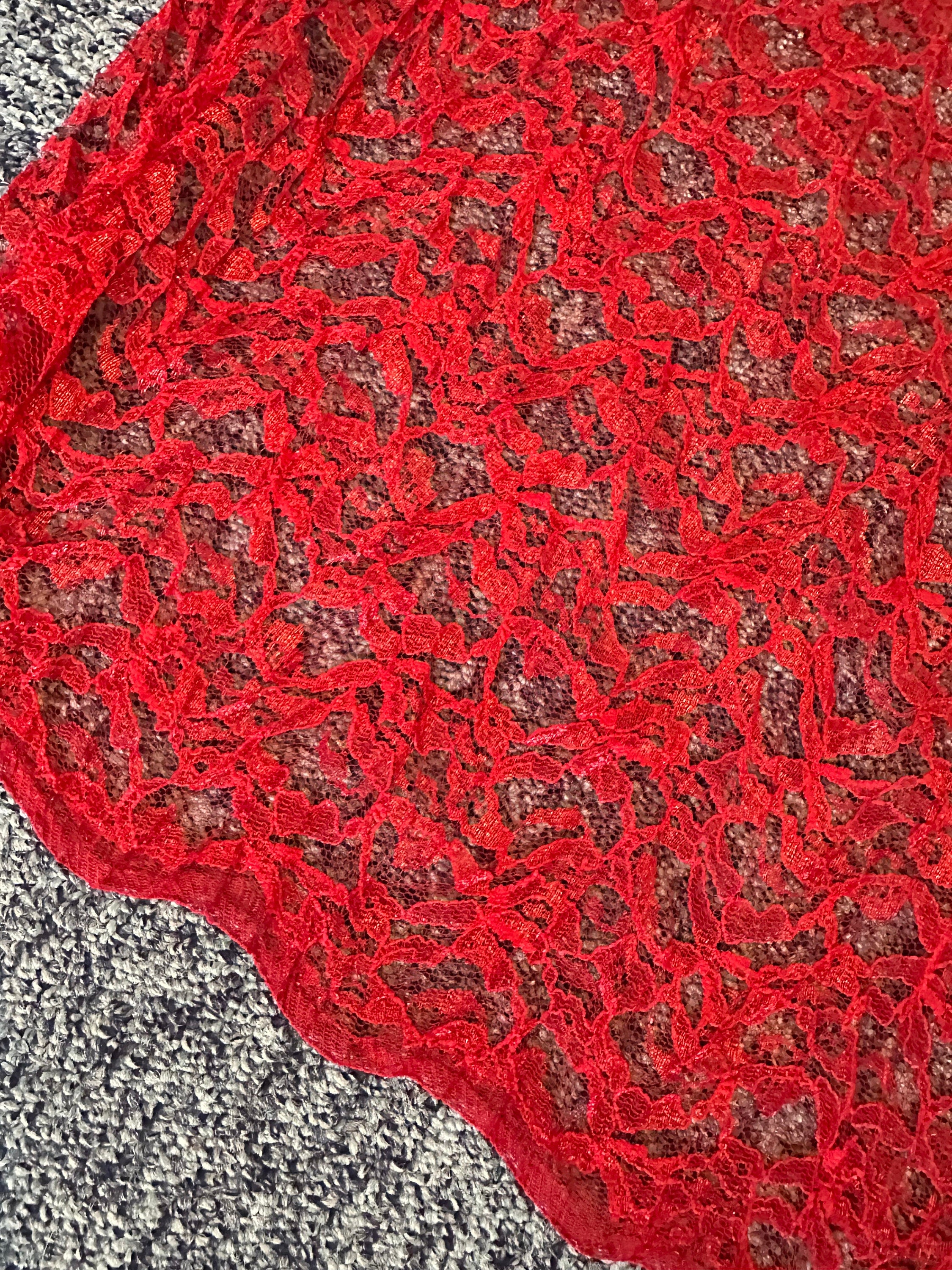 All the Lace - Reds, mauve  -  Guipure by lace bundle 1.15kg
